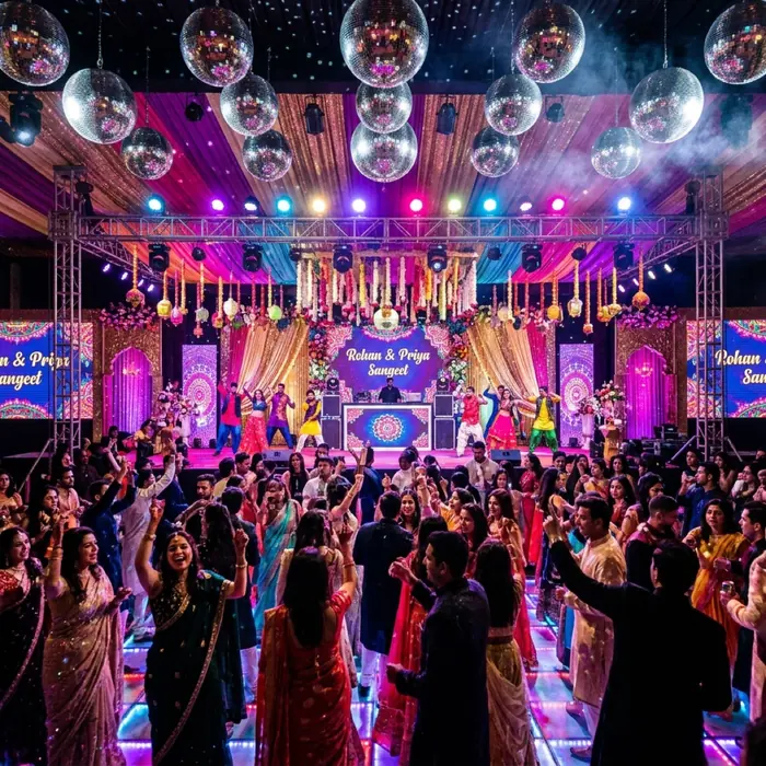 Sangeet decoration Boston MA